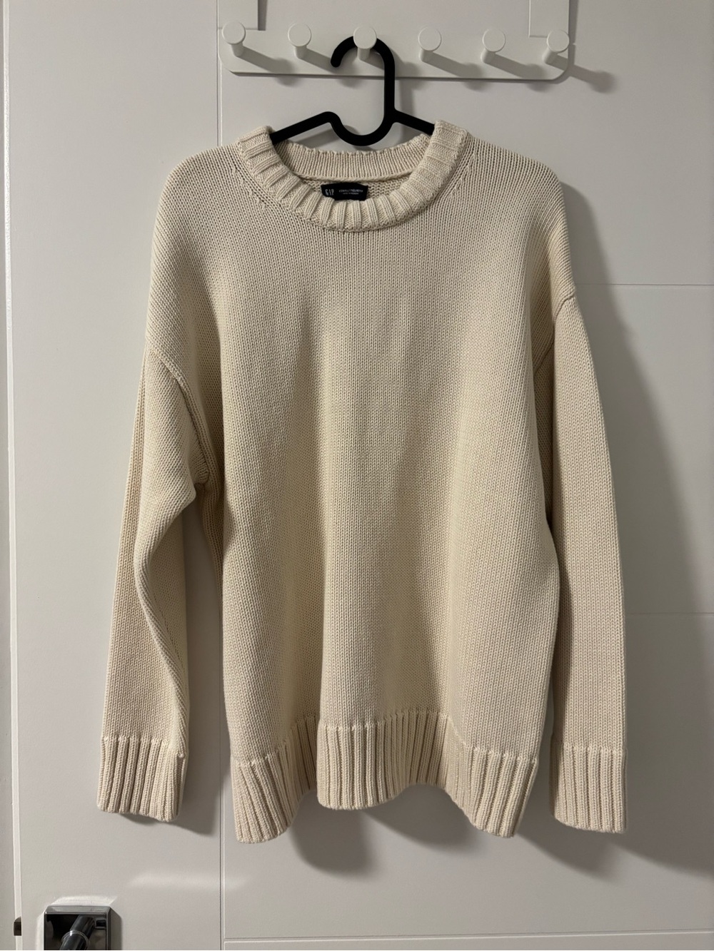 GAP Cream Oversized Knit Sweater